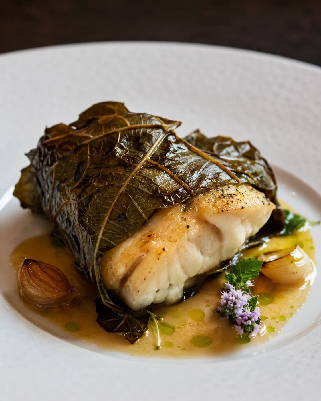 Pompano en feuille de figuier — The Robear Tasting